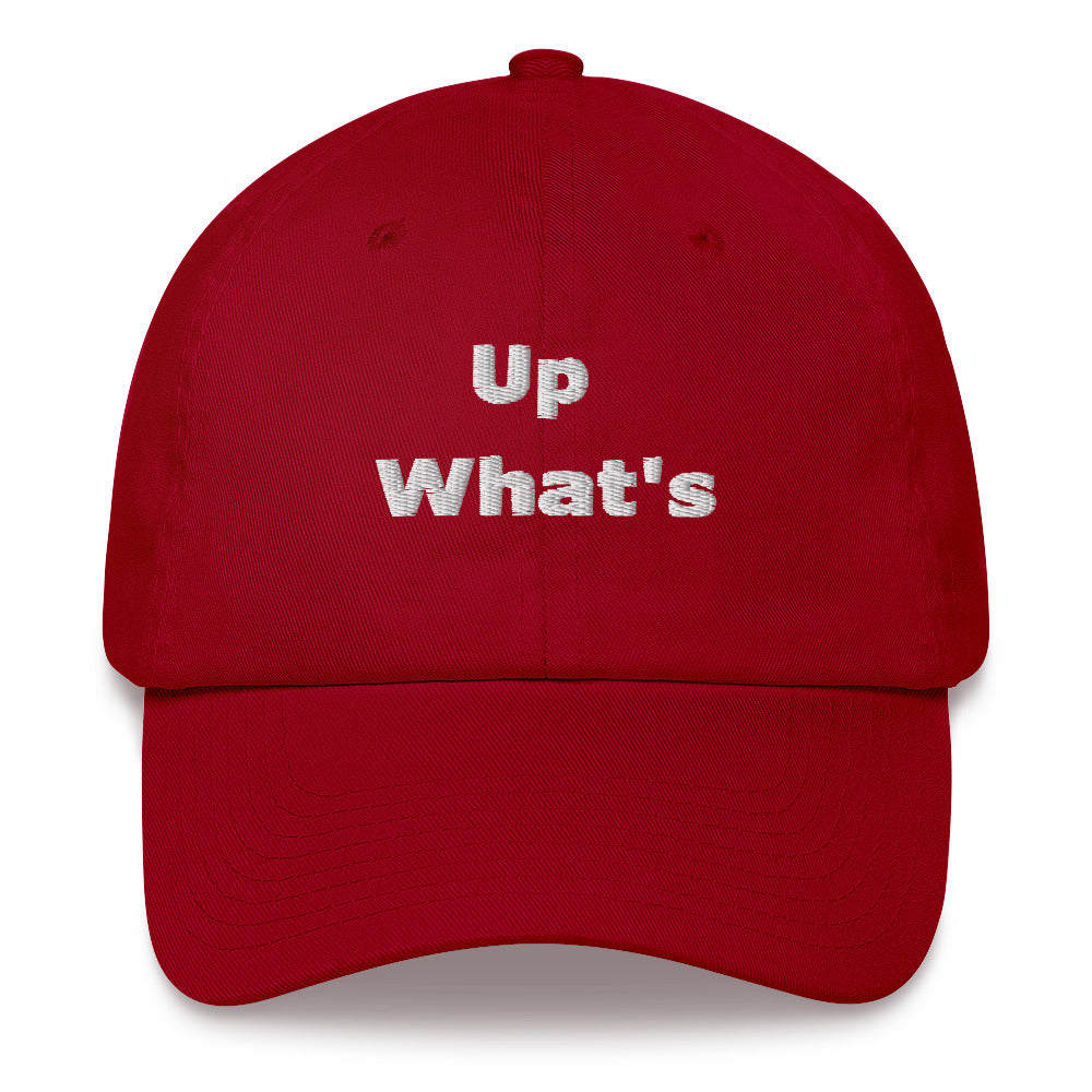 What's up hat (white)