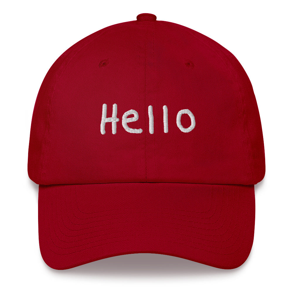 Hello hat (White)