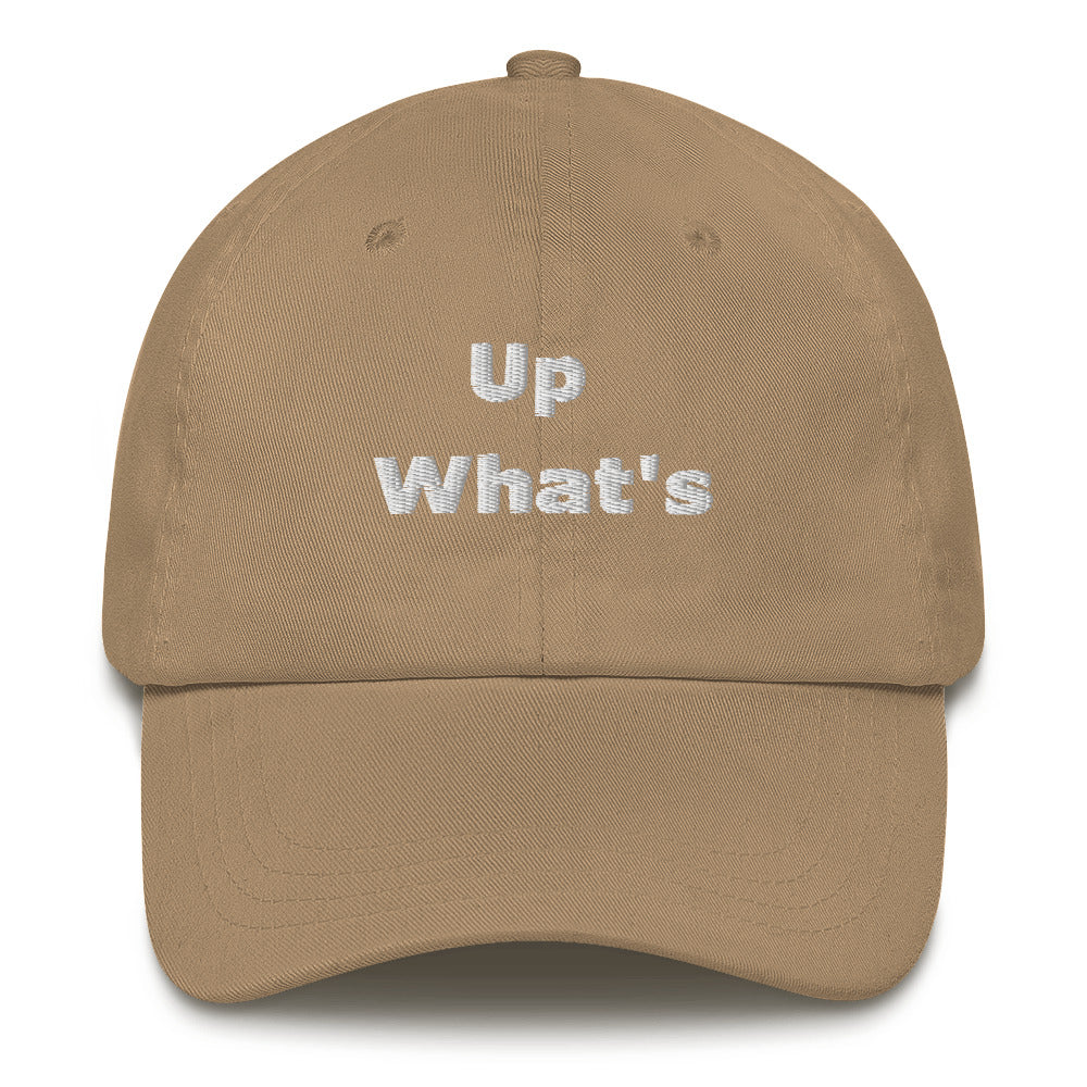 What's up hat (white)