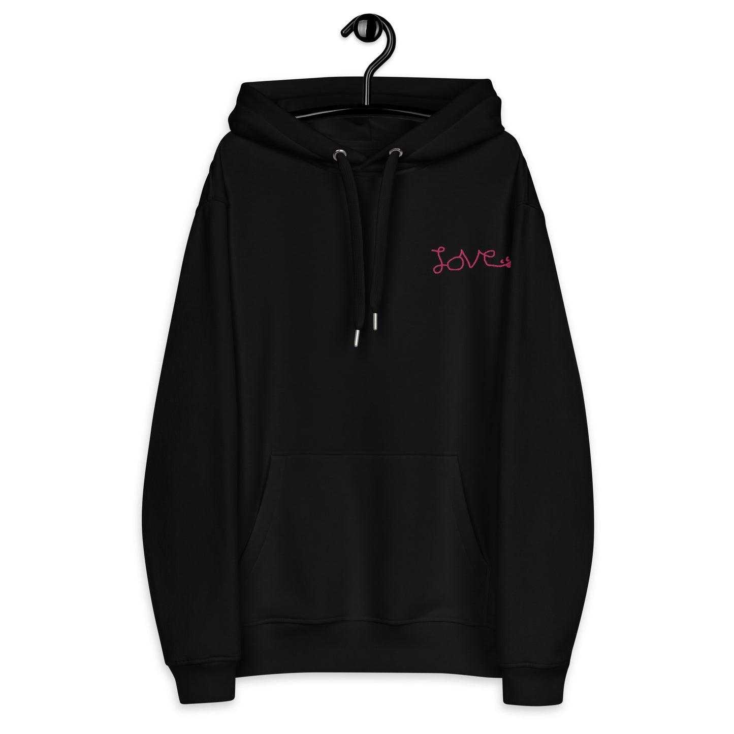 Love-Pink eco Hoodie Black